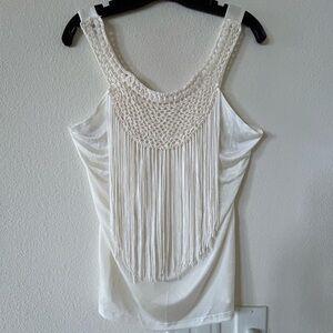 Beautiful Sleeveless Top - Soft White